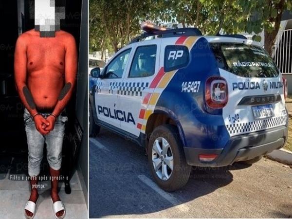 Nova Mutum: Jovem &eacute; preso pela PM ap&oacute;s bater e amea&ccedil;ar matar o pr&oacute;prio pai