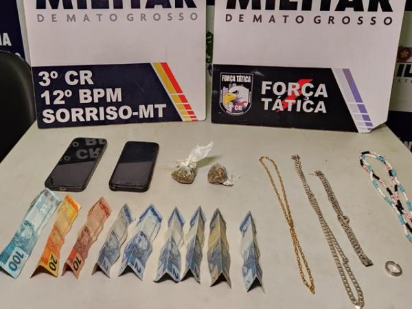 Sorriso: Dois s&atilde;o presos ap&oacute;s PM encontrar maconha em carro durante a Lei Seca da Idemar Riedi