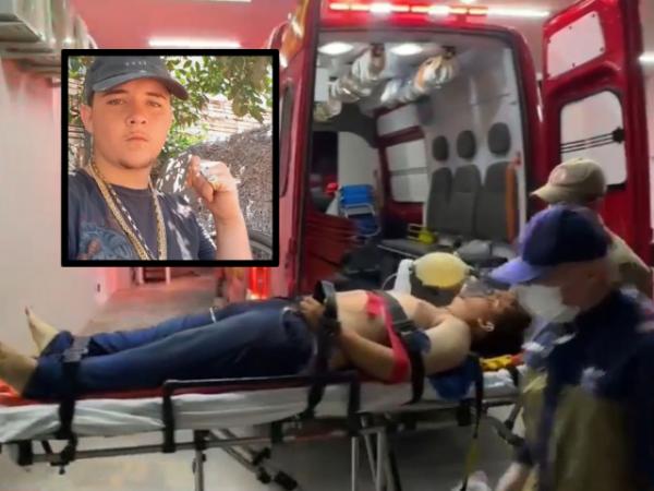 Sorriso: Pai de adolescente, que morreu no Regional ap&oacute;s ser baleado, leva 3 tiros e &eacute; socorrido pelo SAMU