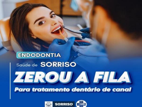 Sorriso: Sa&uacute;de zera fila de Tratamento de Canal