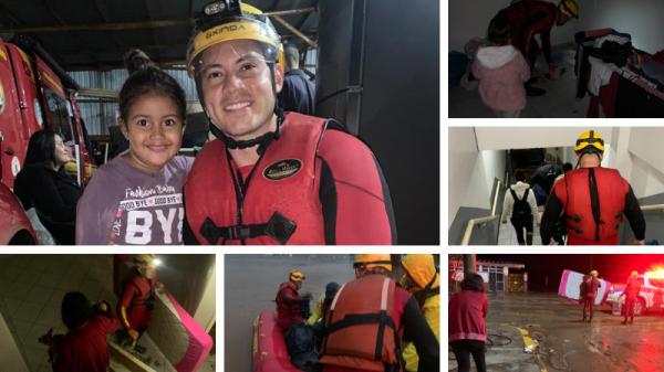 Bombeiros de MT resgatam 16 pessoas e 04 animais em &aacute;rea de risco no final de semana no RS