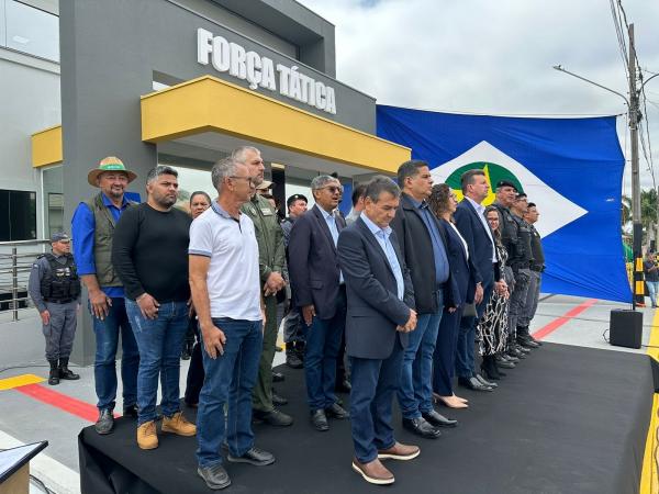 Sorriso: Vereadores participam da inaugura&ccedil;&atilde;o do Batalh&atilde;o da For&ccedil;a T&aacute;tica