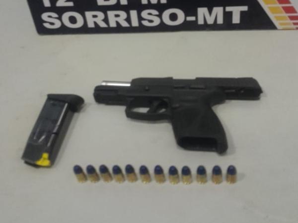 Sorriso: Caminhoneiro &eacute; preso ap&oacute;s sacar arma e amea&ccedil;ar v&iacute;tima em Primaverinha