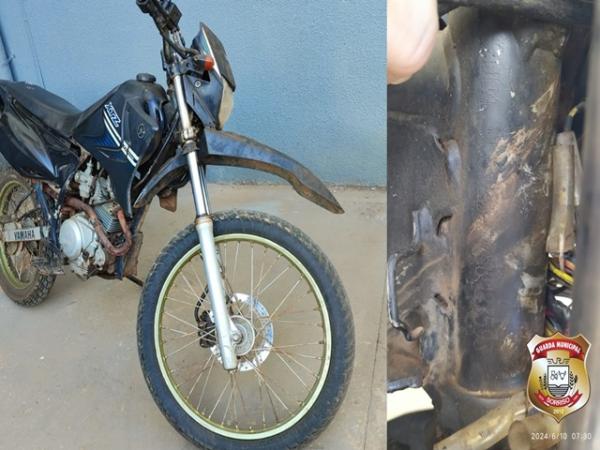 Sorriso: Motociclista &eacute; preso pela GCM ap&oacute;s ser flagrado com crian&ccedil;a sem capacete em moto adulterada