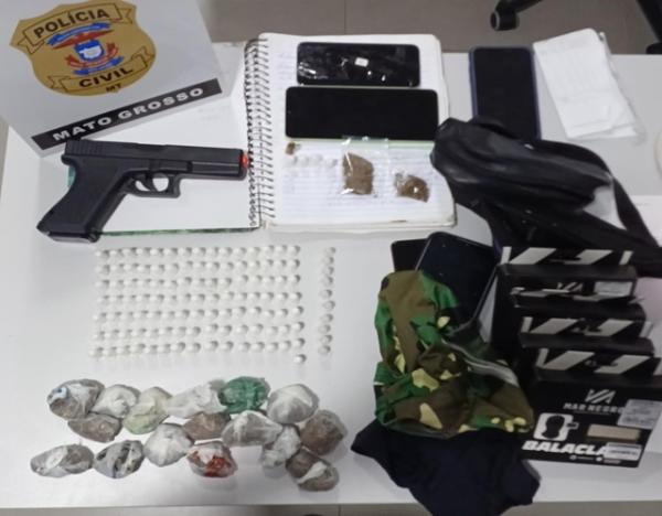 Sorriso: PC prende mais 4 pessoas envolvidas em sequestro de homem e apreende armas e drogas