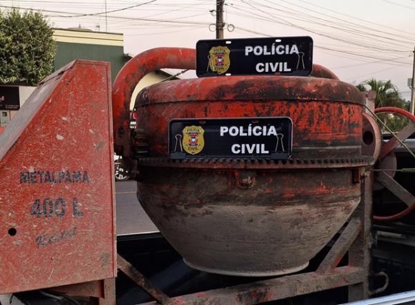 Sorriso: Betoneira furtada é recuperada pela PC