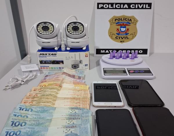 Sorriso: Mulheres são presas pela PC após serem pegas com drogas e câmeras escondidas de facção