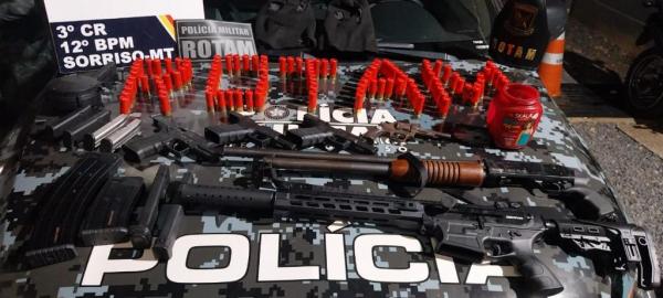 MT: PM apreendeu 1,3 mil armas e simulacros no combate ao crime; mais de 2 mil prisões