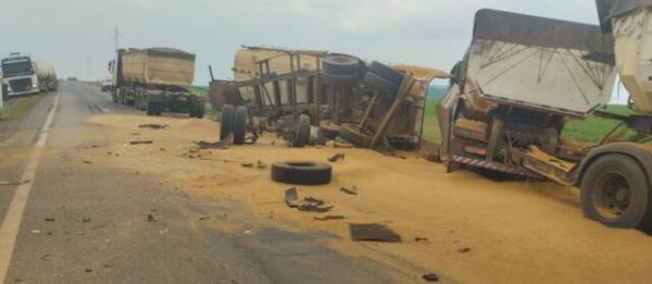 Sorriso-Boa Esperan&ccedil;a: Acidente grave deixa uma pessoa morta presa &agrave;s ferragens