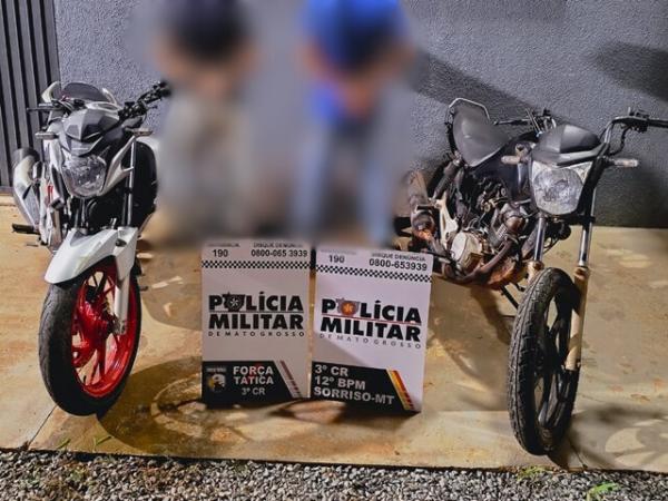 Sorriso: FT recupera motos furtadas; Jovem preso e menor apreendido