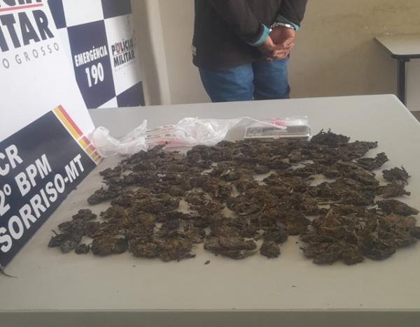 Sorriso: Foragido, com mandado de prisão em aberto, é preso com skank