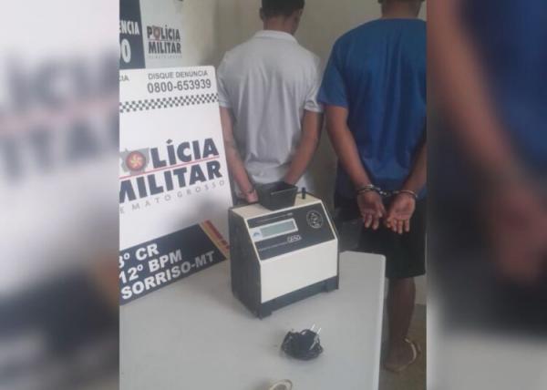 Sorriso: Ex-funcionários são presos pela PM enquanto tentavam vender equipamento agrícola que furtaram de empresa