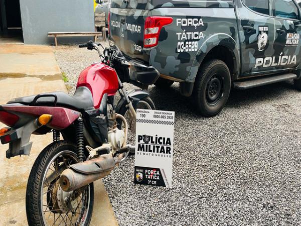 Sorriso: FT prende homem que tentou fugir de abordagem e recupera moto furtada