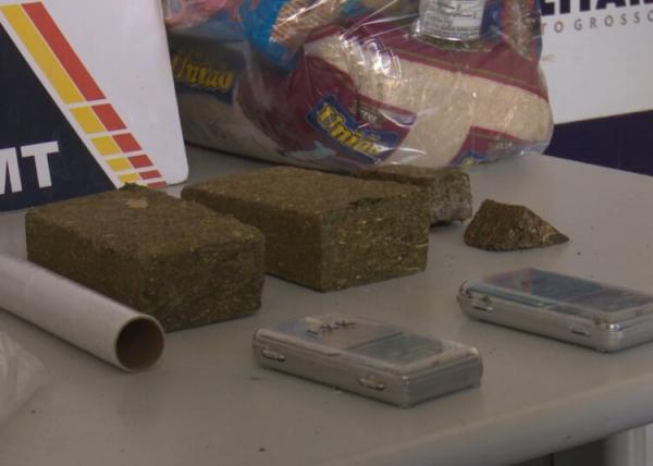 Sorriso: PM apreende tabletes de maconha e cestas básicas de facção após apreensão de drogas em Ipiranga