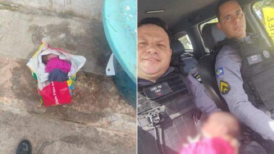 Cuiabá: Bebê recém-nascida é abandonada no lixo e dentro de sacola