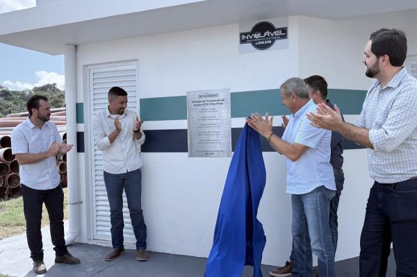 Vereadores participam da inaugura&ccedil;&atilde;o da ETE Teles Pires