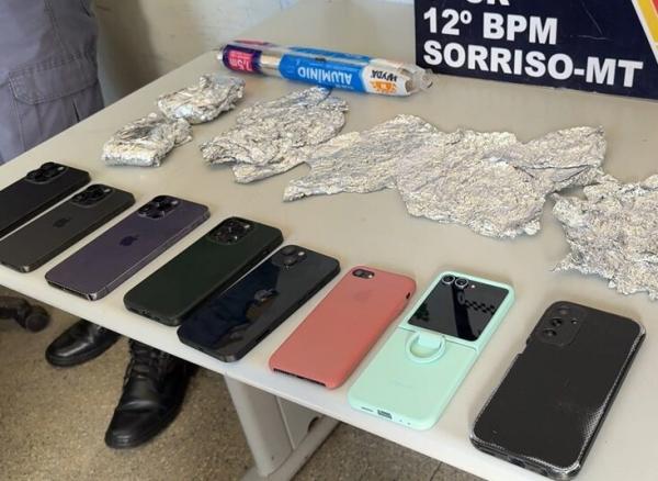 Sorriso: PM recupera celulares que quadrilha estava furtando e roubando na Exporriso