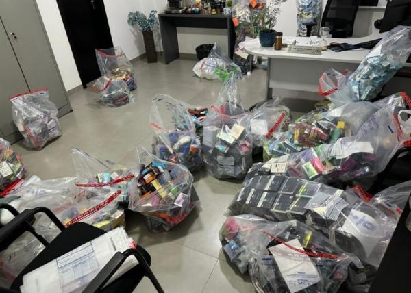 Sorriso: PC incinera mais de R$ 300 mil em cigarros eletrônicos apreendidos na operação Smoke
