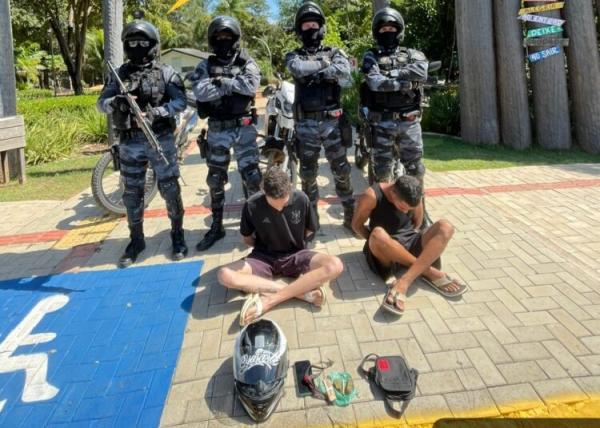 Sorriso: RAIO flagra usu&aacute;rios com drogas durante patrulhamento no Parque Municipal