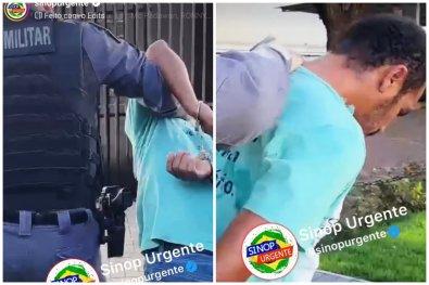 Sinop: Homem &eacute; preso ap&oacute;s espancar esposa, dar chute em neto, de 1 ano, e fazer crian&ccedil;a cair em ventilador; "vou mandar voc&ecirc;s pro inferno"