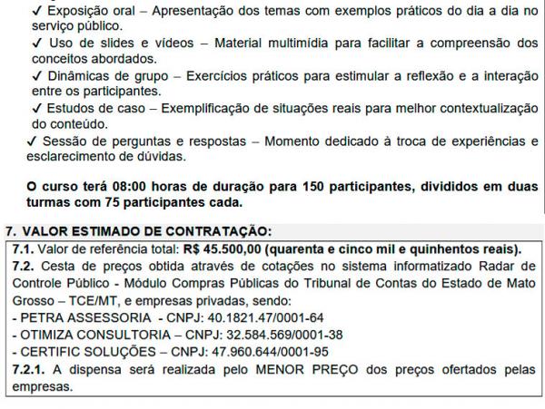 Sorriso: Prefeitura diz que curso de R$ 45 mil foi para melhorar atendimento e aconteceu em mar&ccedil;o