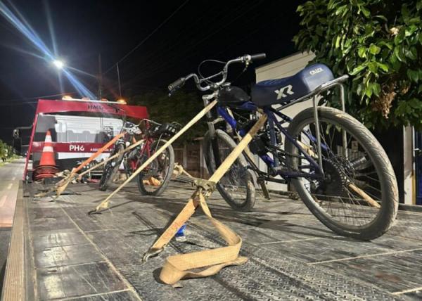 Sorriso: GM fiscaliza e apreende bicicletas motorizadas e veículos elétricos conduzidos sem habilitação