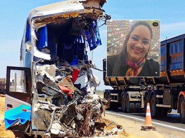 Servidora do TJ, que morreu em acidente entre &ocirc;nibus e carreta na BR-163, iria encontrar marido e filha e viriam para anivers&aacute;rio em Sorriso
