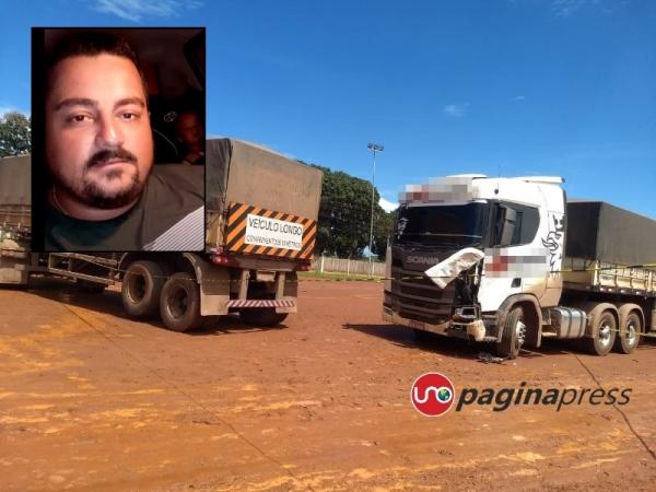 Homem morre prensado por duas carretas em pátio de empresa de armazenamento de grãos