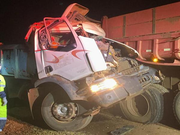 Vera: Trabalhador da duplicação morre em acidente entre caminhões na BR-163