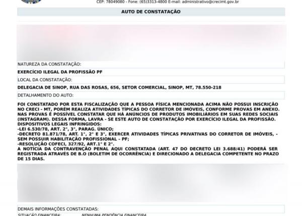 Sorriso: Corretor denuncia empresário por ele vender o próprio terreno: "deve estar passando fome"