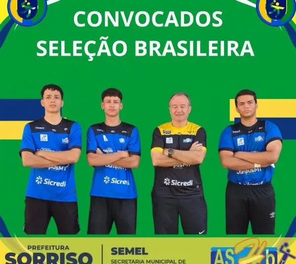 Sorriso: Técnico e atletas são convocados para a Seleção Brasileira Cadete de Handebol
