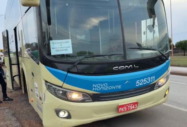 Sorriso: Menino &eacute; socorrido pelos bombeiros ap&oacute;s ser atropelado por &ocirc;nibus quando atravessa a BR-163 para pegar pipa