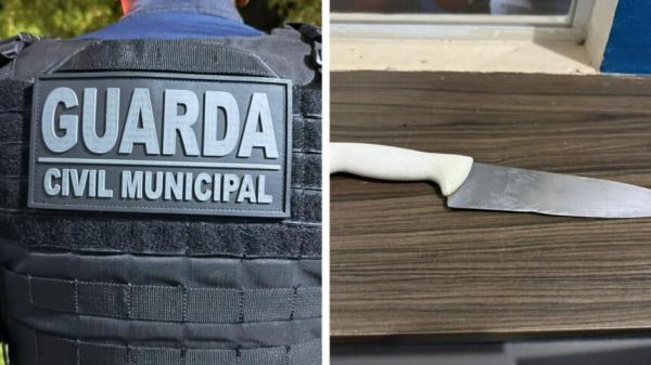Lucas: Homem &eacute; preso pela GCM ap&oacute;s tentar esfaquear esposa