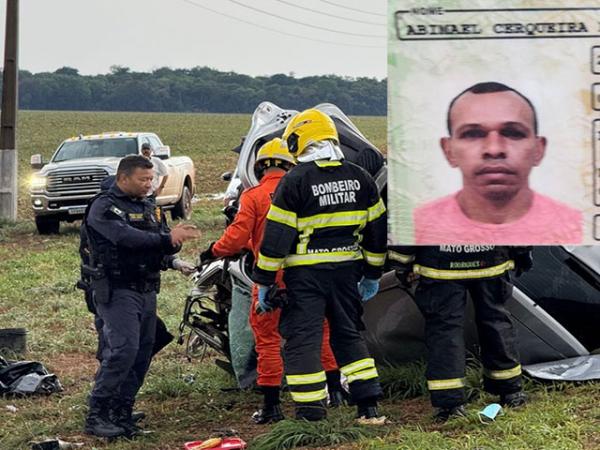 Sorriso: Motorista morre em grave acidente na Estrada do Morocó