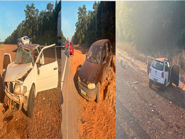Ipiranga do Norte: Gol, P&aacute;lio e Fox se envolvem em grave acidnete na MT-242