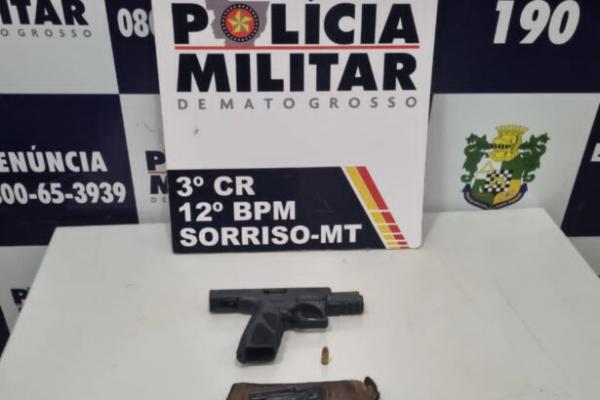 Sorriso: Homem &eacute; preso com pistola ap&oacute;s danificar port&atilde;o e fazer amea&ccedil;as em cobran&ccedil;a de d&iacute;vida