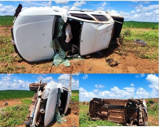 Boa Esperan&ccedil;a do Norte: Ve&iacute;culo capota na MT-140, pr&oacute;ximo ao distrito de Piratininga, ap&oacute;s motorista passar mal ao volante