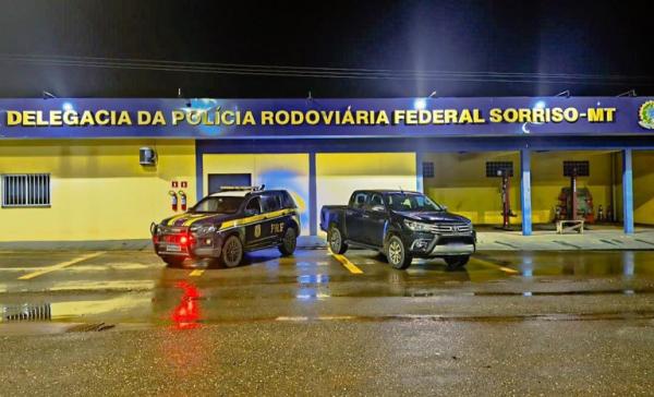 Sorriso: PRF apreende ve&iacute;culo com sinais de adultera&ccedil;&atilde;o na BR-163