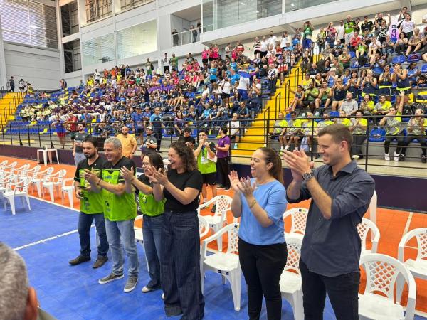 Sorriso sedia evento esportivo nacional da Terceira Idade