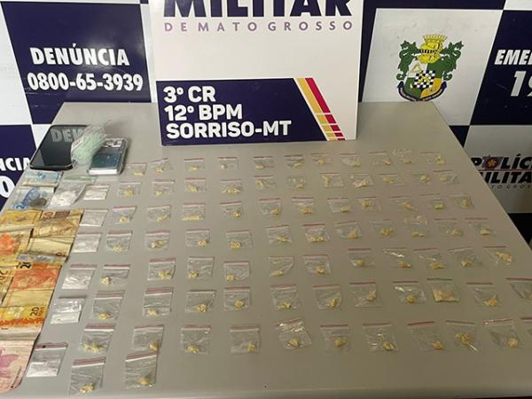 Sorriso: PM prende um e apreende drogas dentro de liquidificador ap&oacute;s postagem de no Instagram