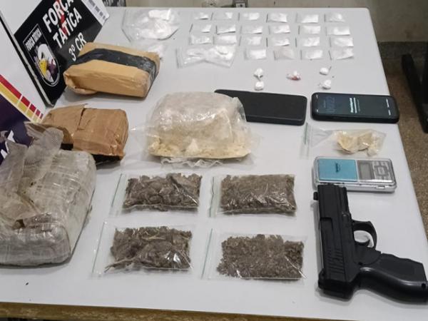 Sorriso: Homem tenta fugir da For&ccedil;a T&aacute;tica mas &eacute; preso com 2 kg de drogas