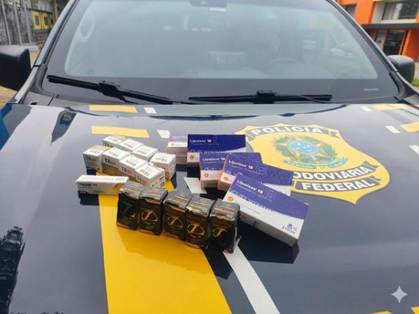 Sorriso: PRF prende motorista e apreende canetas emagrecedoras e "bombas" do Paraguai durante fiscaliza&ccedil;&atilde;o na BR-163