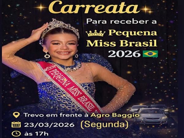 De Boa Esperan&ccedil;a do Norte para o Brasil: Thaemilly Dalagnol &eacute; coroada Pequena Miss Brasil 2026 e ser&aacute; recebida com carreata