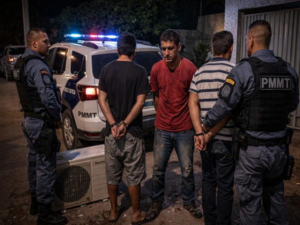 Ipiranga do Norte: 3 s&atilde;o presos por agredirem homem e mulher para eles devolverem ar-condicionado