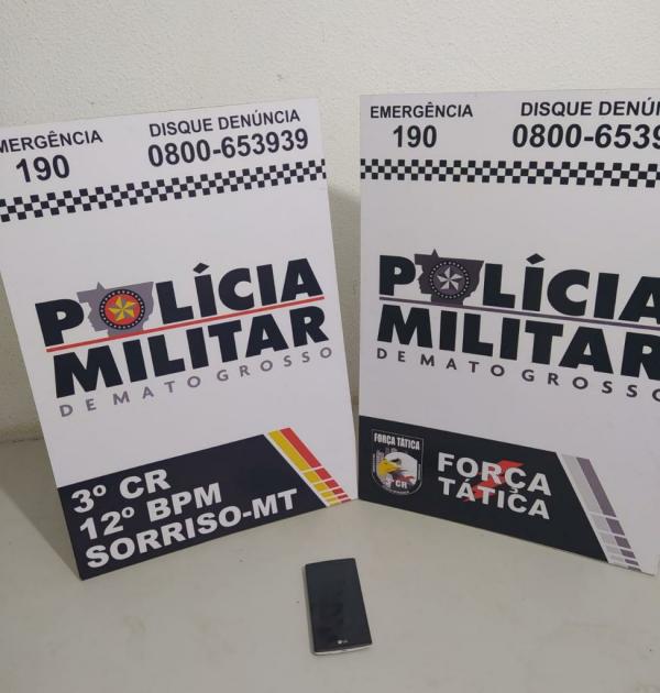Força Tática recupera celular e detém suspeito após roubo