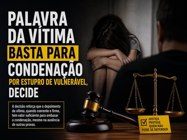 Palavra da v&iacute;tima basta para condena&ccedil;&atilde;o por estupro de vulner&aacute;vel, decide TJ