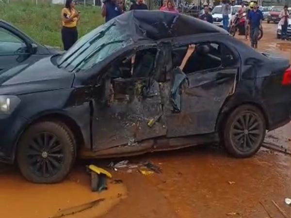 Sinop: Seis pessoas ficam feridas em acidente entre caminh&atilde;o e dois carros na MT-140