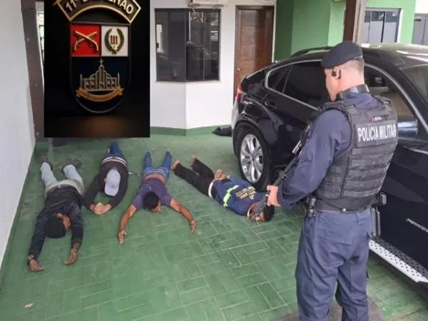 Sinop: Quadrilha &eacute; presa em flagrante tentando roubar ouro em resid&ecirc;ncia; A&ccedil;&atilde;o foi gravada por policiais que surpreenderam o grupo antes que o assalto fosse executado