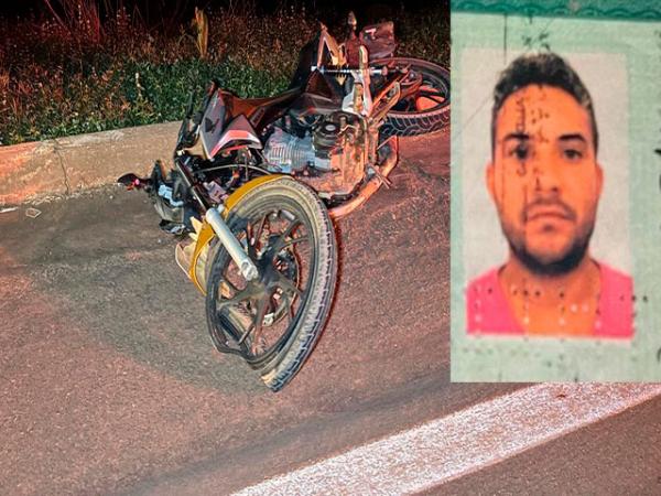 Sorriso: Motociclista morre ap&oacute;s bater em vaca solta na MT-242 sentido Nova Ubirat&atilde;