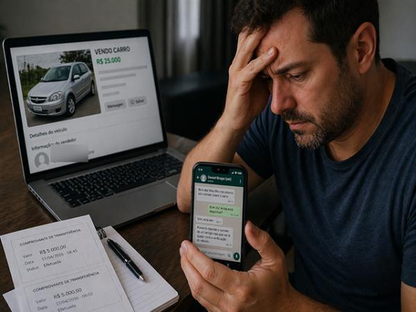 Sorriso: Homem perde R$ 10 mil ap&oacute;s cair em golpe na compra de ve&iacute;culo pelo Facebook